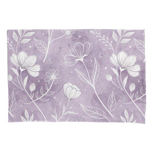 Dreamy Floral Pillowcase Design Kussensloop (Voorkant)
