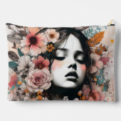 Dreamy Floral Portrait with Bird Accents Etui (Achterkant)