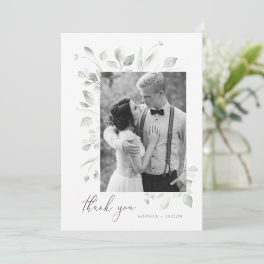 Dreamy Foliage bedankkaart (Staand voorkant)