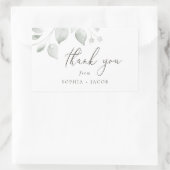 Dreamy Foliage dank u Rechthoekige Sticker (Tas)