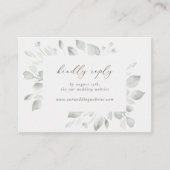 Dreamy Foliage RSVP door website insert Informatiekaartje (Voorkant)