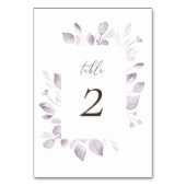 Dreamy Foliage Tafelnummer (Achterkant)