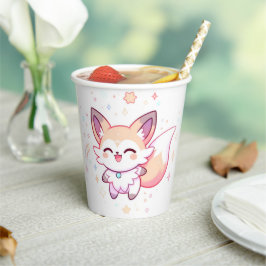 Dreamy Fox Baby shower Papieren Bekers