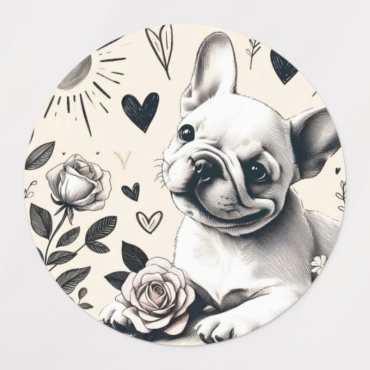 Dreamy Frenchie Labels (Design 1)