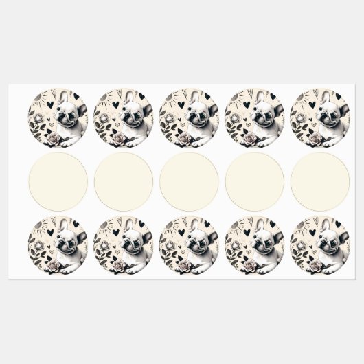 Dreamy Frenchie Labels (Vel)