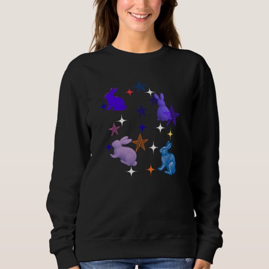 Dreamy Galaxy Bunnies Trui (Voorkant)