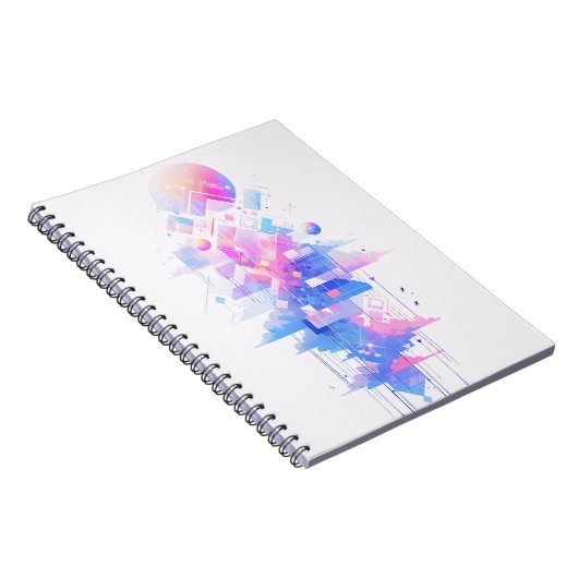 Dreamy Geometric Skyscape Notitieboek (Rechterzijde)