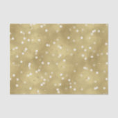 Dreamy Gold Bokeh Confetti Tissuepapier (Voorkant)