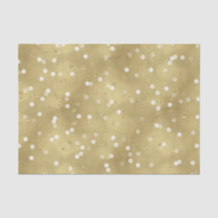 Dreamy Gold Bokeh Confetti Tissuepapier