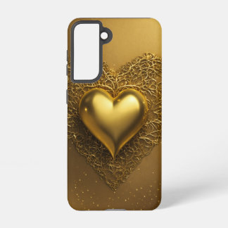 Dreamy Golden Heart Samsung Mobiel Hoesje Samsung Galaxy Hoesje