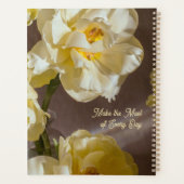 Dreamy golden tulips planner (Achterkant)