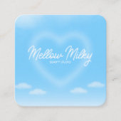 Dreamy Heart Cloud Sky Vierkante Visitekaartje (Voorkant)