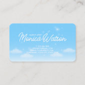 Dreamy Heart Cloud Sky Visitekaartje (Achterkant)