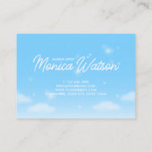 Dreamy Heart Cloud Sky Visitekaartje (Achterkant)