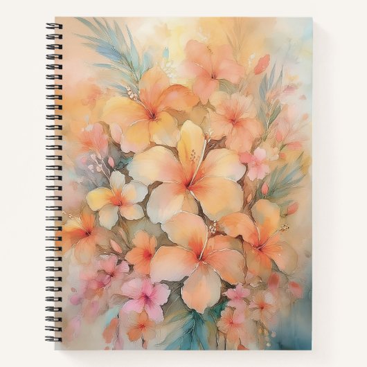 Dreamy Hibiscus Planner Notitieboek (Voorkant)