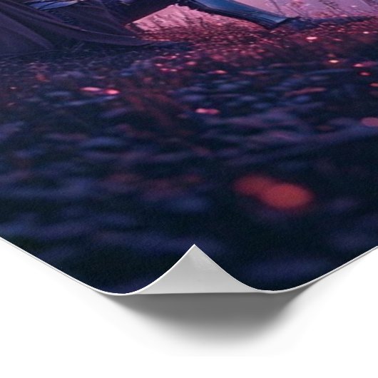 Dreamy Knight Under Cherry Blossoms Poster (Hoek)