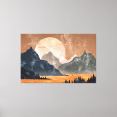 Dreamy Landscape Sunset Canvas Afdruk (Voorkant)