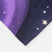 Dreamy Lavender Celestial Moon Blanket – Luxury Se Fleece Deken (Hoek)