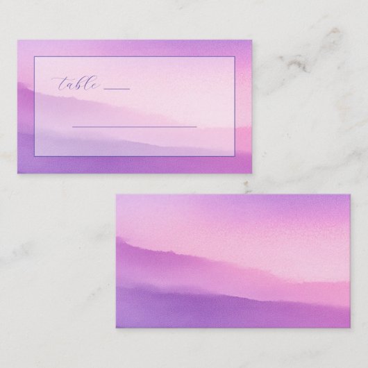 Dreamy Lavender Watercolor Plaatskaartje (Voorkant / Achterkant)