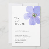 Dreamy Lilac Flowers Wedding  Kaart (Voorkant)