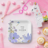 Dreamy Lilac Wedding Papieren Bordje (Feest)