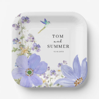 Dreamy Lilac Wedding Papieren Bordje