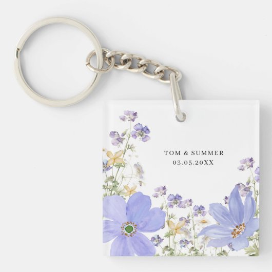 Dreamy Lilac Wedding Sleutelhanger (voorkant)