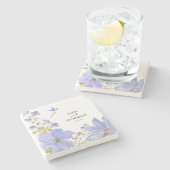 Dreamy Lilac Wedding Stenen Onderzetter (Zijkant)