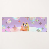 Dreamy little bear, bubbles, and stars- yoga mat (Voorkant (horizontaal))