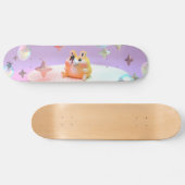 Dreamy little bear, bubbles, and stars- yoga mat persoonlijk skateboard (Horizontaal)