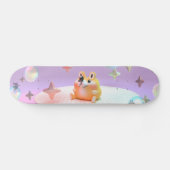 Dreamy little bear, bubbles, and stars- yoga mat persoonlijk skateboard (Horizontaal)