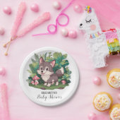 Dreamy Little Wolf Baby shower Papieren Bordje (Feest)