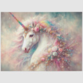 Dreamy Magic Unicorn Rainbow Hair Decoupage  Tissuepapier (Voorkant)