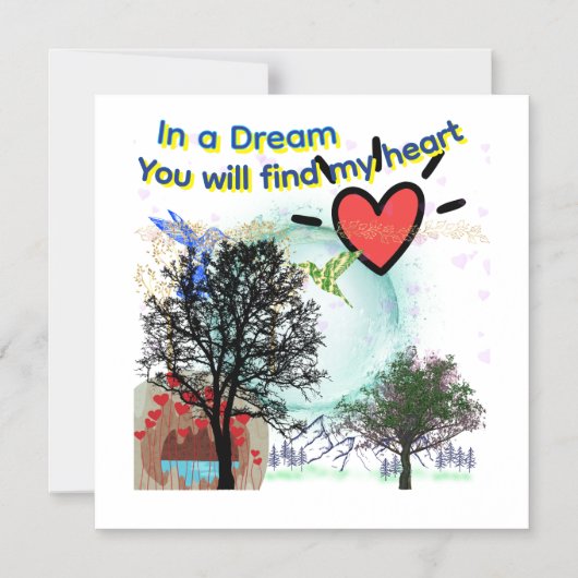 Dreamy Magnetic Greeting Card Magnetische Uitnodiging (Voorkant)