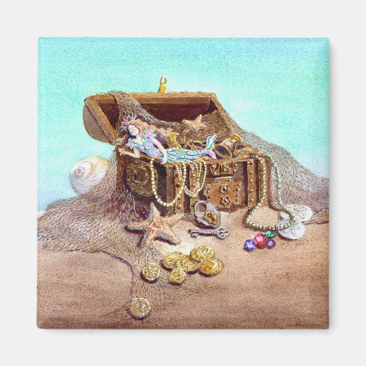 DREAMY MERMAID by SHARON SHARPE Magneet (Voorkant)