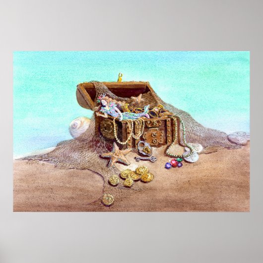 DREAMY MERMAID by SHARON SHARPE Poster (Voorkant)