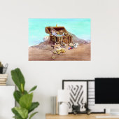 DREAMY MERMAID by SHARON SHARPE Poster (Thuiskantoor)