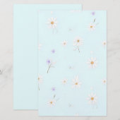 Dreamy Mint Meadow Briefpapier (Voorkant / Achterkant)