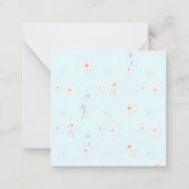 Dreamy Mint Meadow Notitiekaartje (Achterkant)