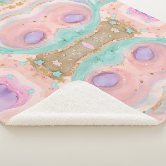 Dreamy Mist Sherpa BlanketDreamy Mist Sherpa Blank Sherpa Deken (3/4)