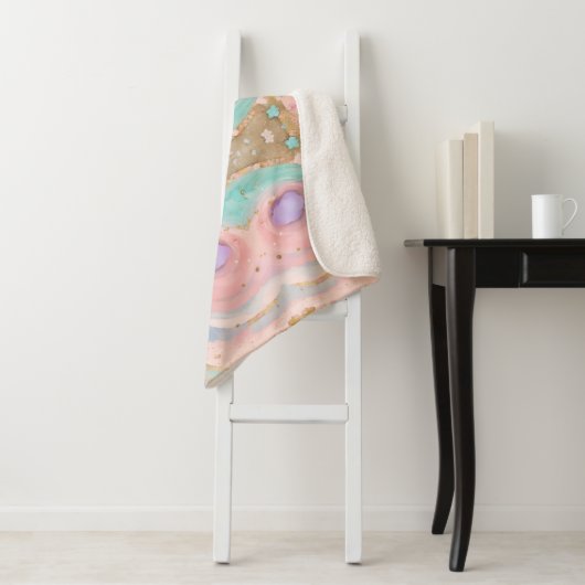 Dreamy Mist Sherpa BlanketDreamy Mist Sherpa Blank Sherpa Deken (In situ)