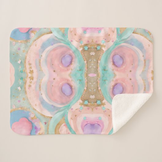 Dreamy Mist Sherpa BlanketDreamy Mist Sherpa Blank Sherpa Deken (Voorkant (horizontaal))