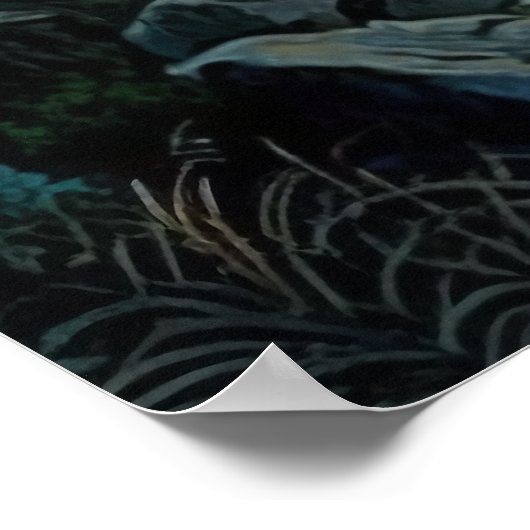 Dreamy Misty Mountain Landscape Poster (Hoek)