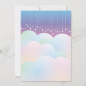 Dreamy Moon and Stars Genderneutraal Baby shower Kaart (Achterkant)