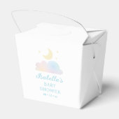 Dreamy Moon en Stars Cloud Nine Baby shower Bedankdoosjes (Achterkant)