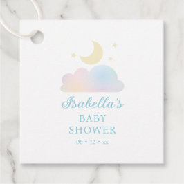 Dreamy Moon en Stars Cloud Nine Baby shower Bedankjes Labels