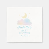 Dreamy Moon en Stars Cloud Nine Baby shower Servet (Voorkant)