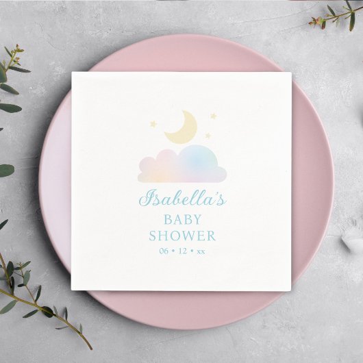 Dreamy Moon en Stars Cloud Nine Baby shower Servet
