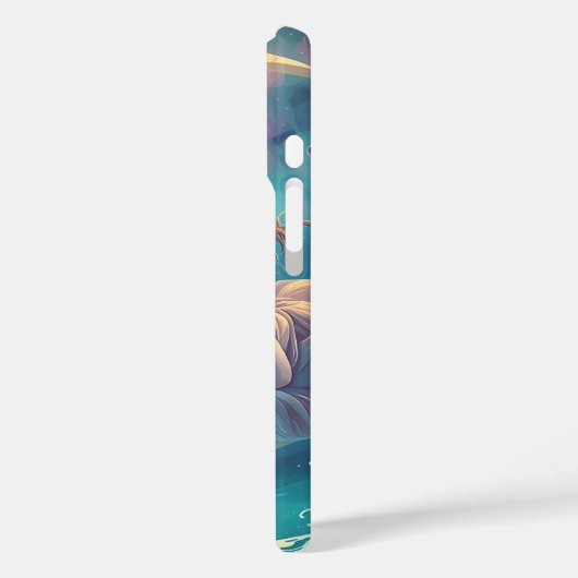 Dreamy Moon Girl iPhone Case Design | Cute Baby Mo (Achterkant / Links)