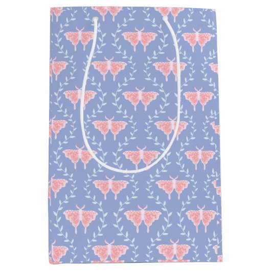 Dreamy Moth & Vine - grillige Natuur Medium Cadeauzakje (Voorkant)